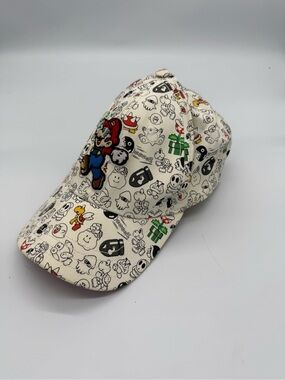 Nintendo Super Mario Cream Character Print Baseball Cap
